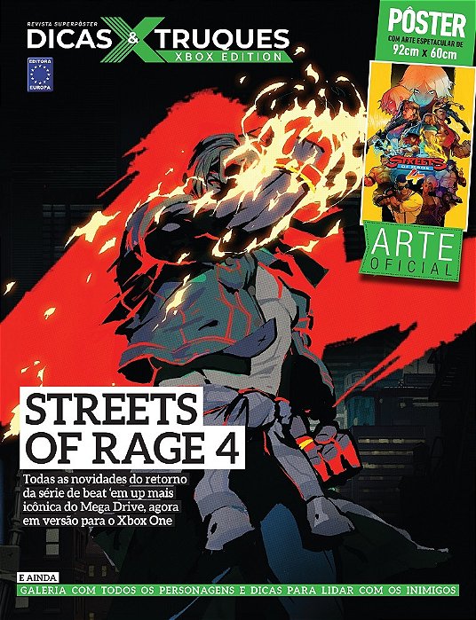 Superpôster Dicas E Truques Xbox Edition - Street Of Rage 4