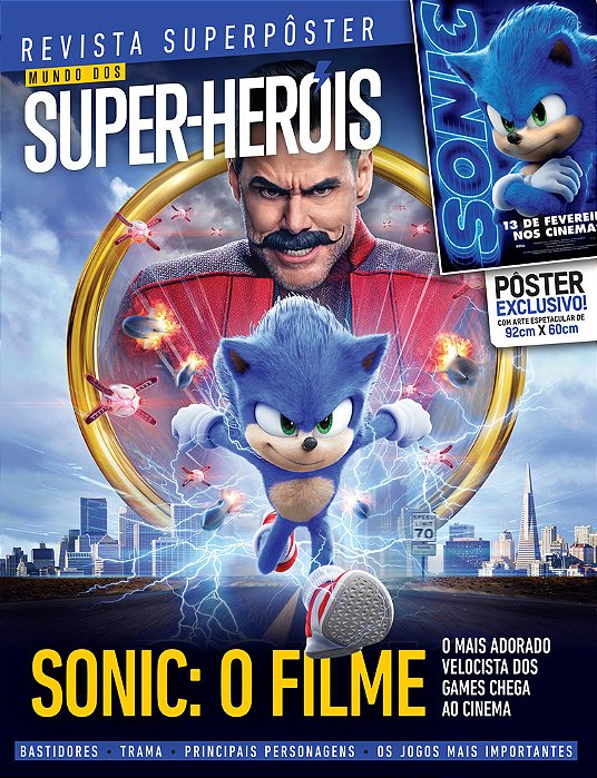 Superpôster Mundo Dos Super-Heróis - Sonic: O Filme