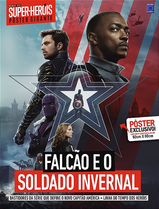 Superpôster Mundo Dos Super-Heróis - Falcão E O Soldado Invernal
