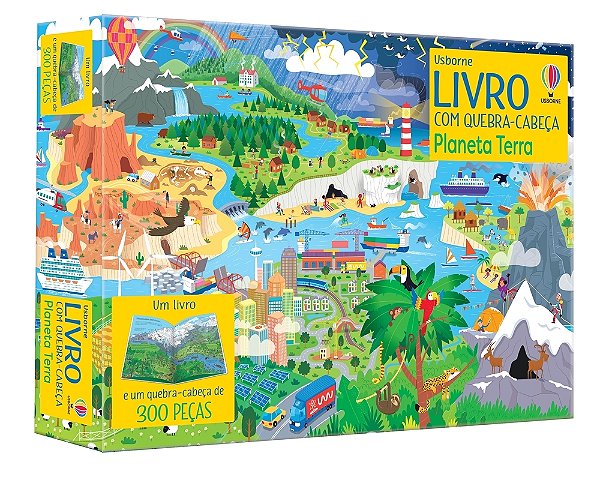 Planeta Terra: Livros Com Quebra-Cabeças-..