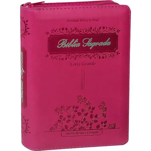 Bíblia Sagrada Letra Grande Com Índice Digital E Zíper Almeida Revista E Corrigida (Arc)
