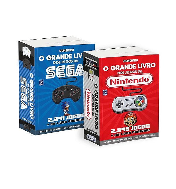 O Grande Livro Dos Jogos Sega + Nintendo (Coleção - 2 Livros)