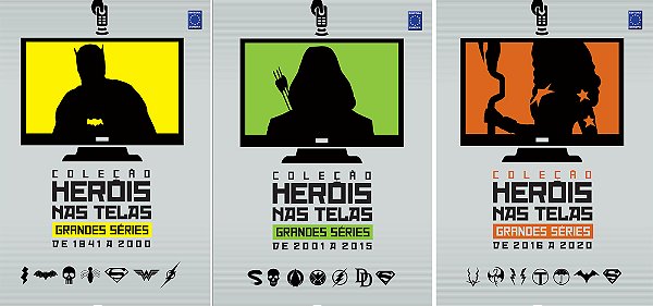 Coleção Heróis Nas Telas - Grandes Séries (3 Volumes)