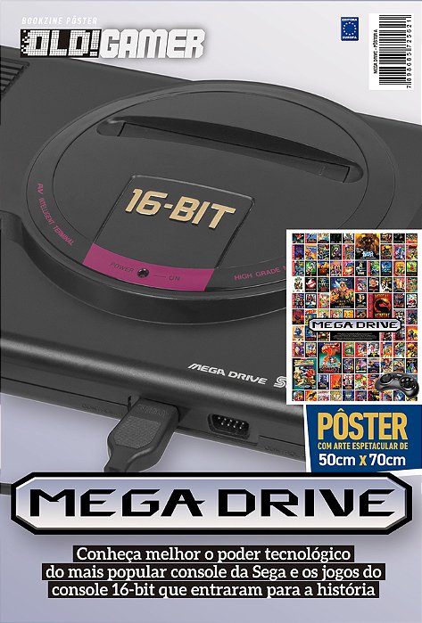 Superpôster Old! Gamer - Mega Drive - Arte A - Grandes Sucessos