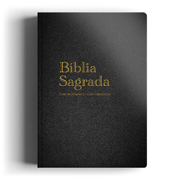 Bíblia Rc Gigante - Capa Semi Luxo Preta Com Dicionário E Concordância