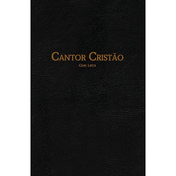 Cantor Cristão Grande Com Letra - Flexível Preto