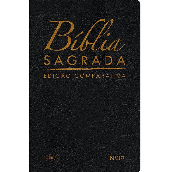 Bíblia Comparativa Grande Rc - Nvi- Luxo Preta