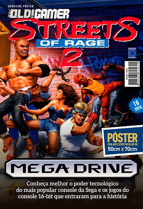 Superpôster Old! Gamer - Mega Drive - Arte C - Streets Of Rage 2