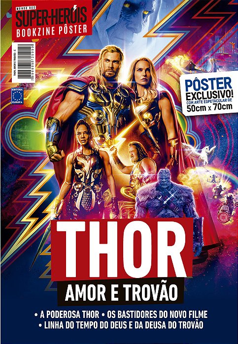 Superpôster Mundo Dos Super-Heróis - Thor Amor E Trovão - Arte C