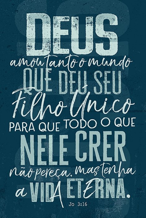 Bíblia Nvt Letra Normal - João 3.16 (Azul)