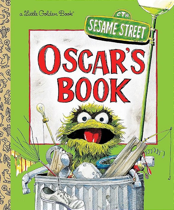 Oscar's Book - Little Golden Book - Sesame Street-..