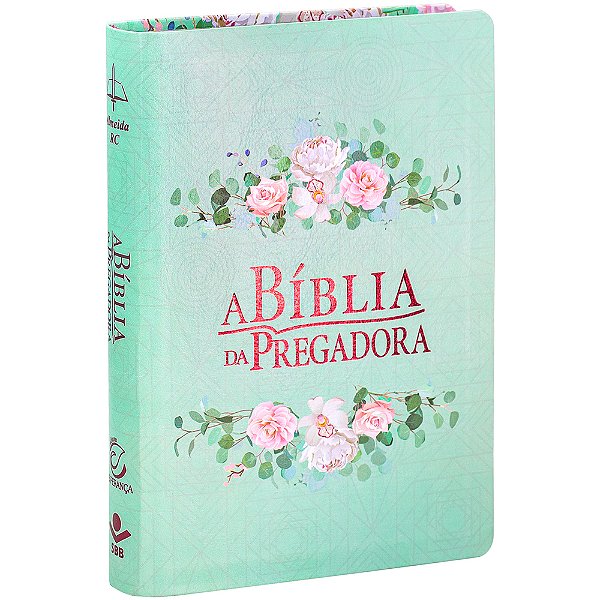 A Bíblia Do Pregadora - Capa Couro Sintético Impresso, Flores Almeida Revista E Corrigida (Arc) Com Letras Vermelhas