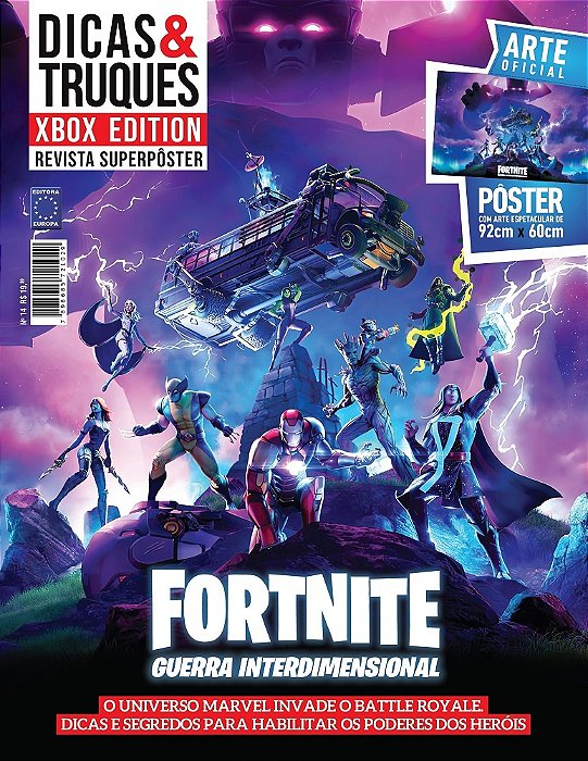 Superpôster Dicas E Truques Xbox Edition - Fortnite: Guerra Interdimensional