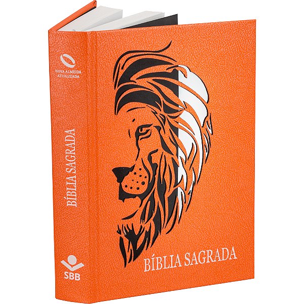 Bíblia Sagrada Letra Grande - Capa Corte Vazado Leão Nova Almeida Atualizada (Naa)