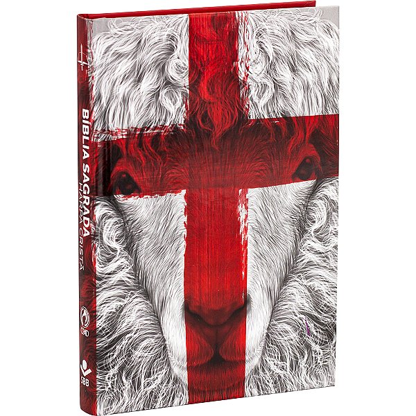 Bíblia Sagrada Com Harpa Cristã - Capa Dura Ilustrada, Cordeiro Almeida Revista E Corrigida (Arc)