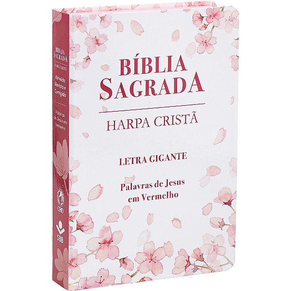 Bíblia Sagrada Letra Gigante Com Harpa Cristã - Capa Semiflexível Ilustrada, Cerejeira Almeida Revista E Corrigida (Arc)