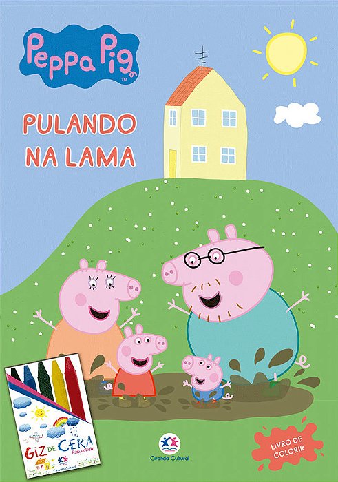Kit Médio + Giz De Cera (Sem Solapa) - Peppa Pig
