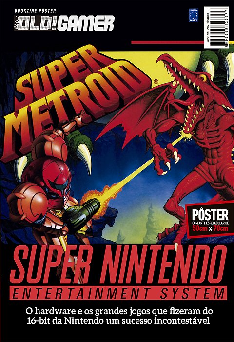 Superpôster Old! Gamer - Super Nintendo: Arte B (Super Metroid)