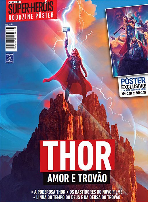 Superpôster Mundo Dos Super-Heróis - Thor, Amor E Trovão