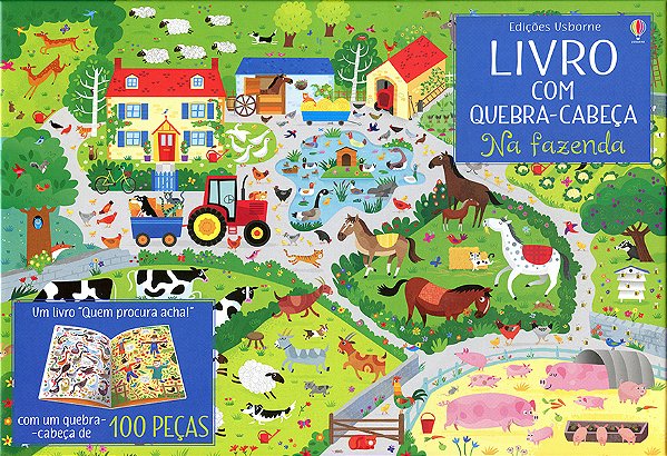 Na Fazenda: Livro Com Quebra-Cabeça