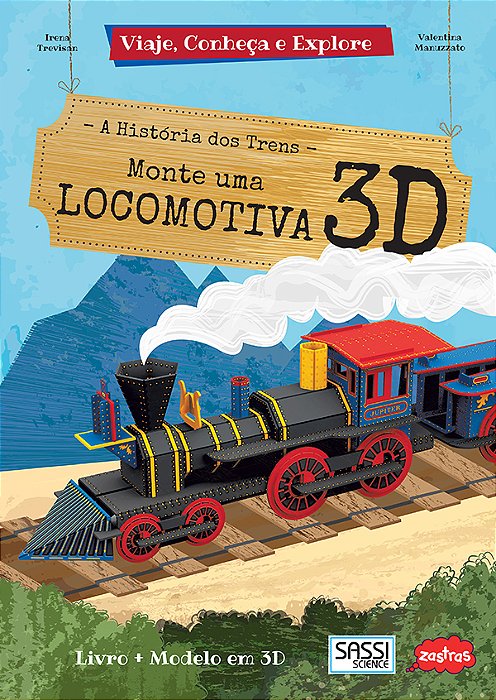Monte Uma Locomotiva 3D: Viaje, Conheça E Explore-..