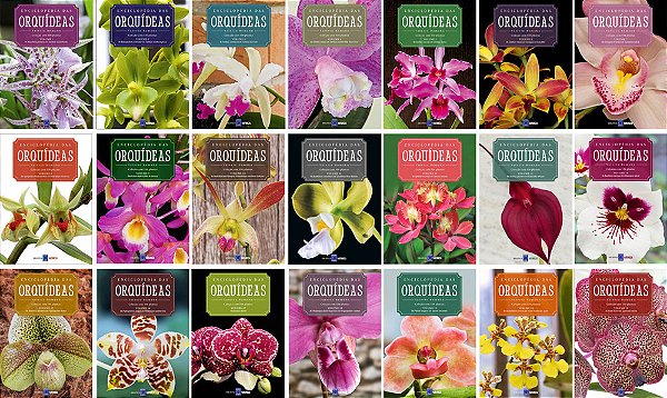 Enciclopédia Das Orquídeas (Coleção - 21 Volumes)-..