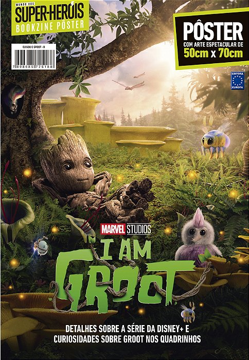Superpôster Mundo Dos Super-Heróis - Eu Sou Groot - Arte B