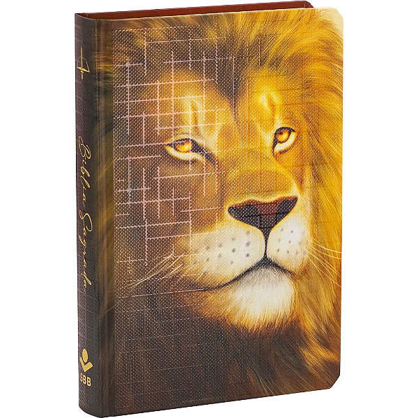 Bíblia Sagrada Letra Grande - Capa Leão Almeida Revista E Corrigida (Arc)