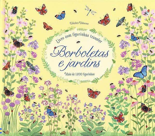 Borboletas E Jardins: Livro Com Figurinhas Transfer
