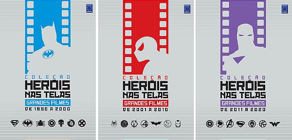 Coleção Heróis Nas Telas - Grandes Filmes (3 Volumes)