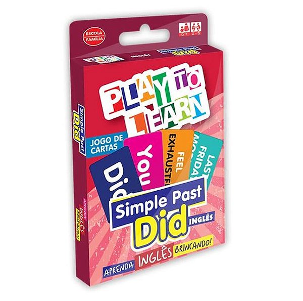 Play To Learn - Simple Past - Jogo De Cartas
