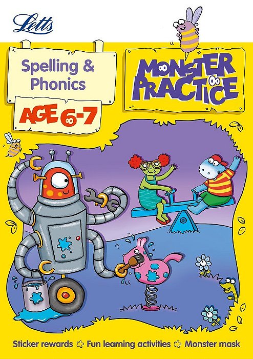 Monster Practice - Spelling And Phonics - Age 6-7 - Book With Sticker