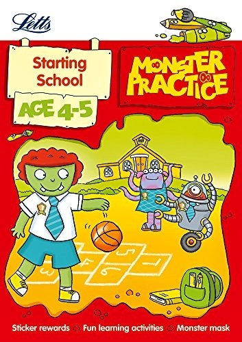 Monster Practice - Starting School - Age 4-5 - Book With Sticker