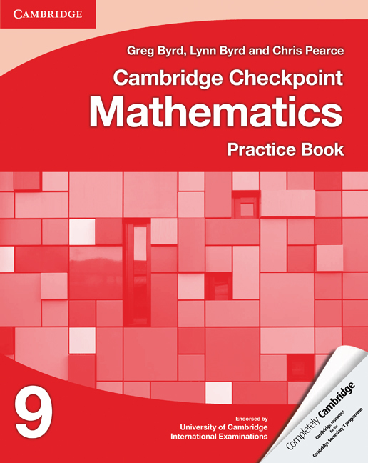 Cambridge Checkpoint Mathematics 9 - Practice Book