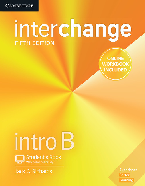 Interchange Intro B - Student's Book With Online Self-Study And Online Workbook - 5Th Edition