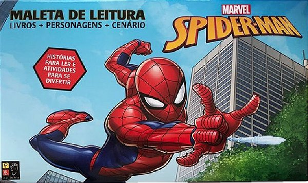 Spider-Man - Maleta De Leitura - Livros Com Personagens E Cenário