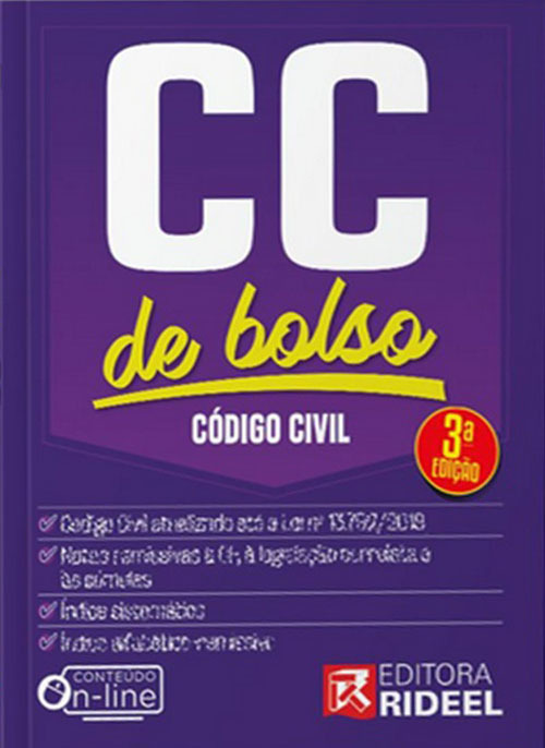 Código Civil - Cc De Bolso - Livro Com Conteúdo Online - 3ª Edição