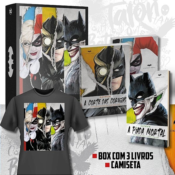 Coleção DC Comics | Box Com 3 Livros + Camiseta Exclusiva