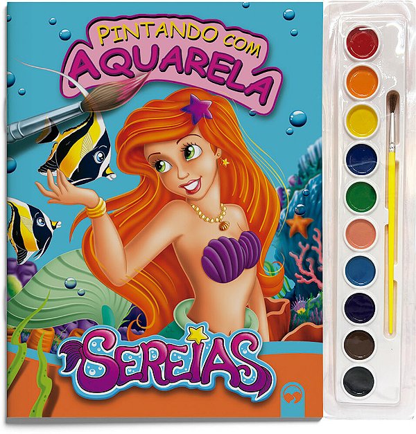 Sereias Pintando Com Aquarela