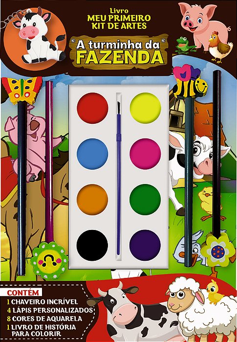 Meu Primeiro Kit De Artes - Turminha Da Fazenda