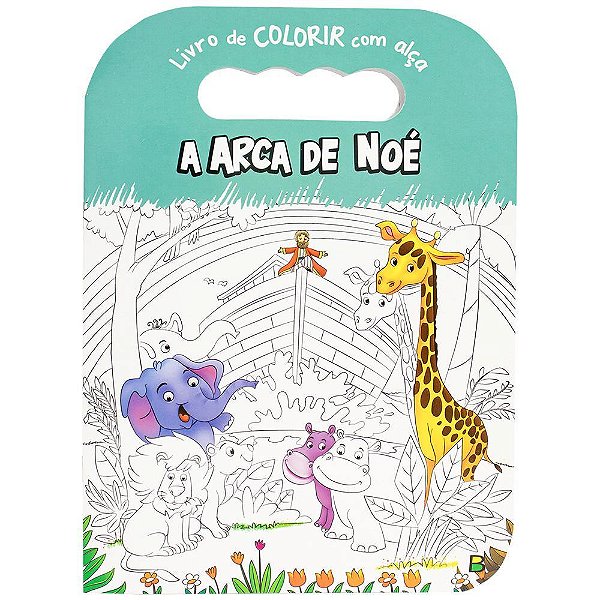 Livro De Colorir Com Alça: Arca De Noé