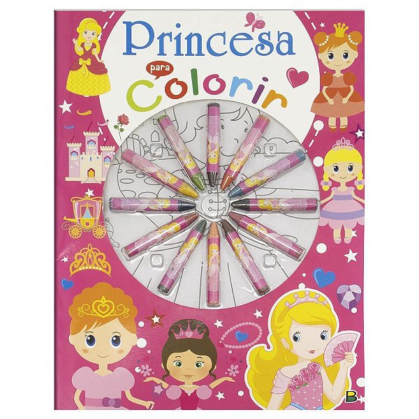 Cores Em Ação! Princesa Para Colorir