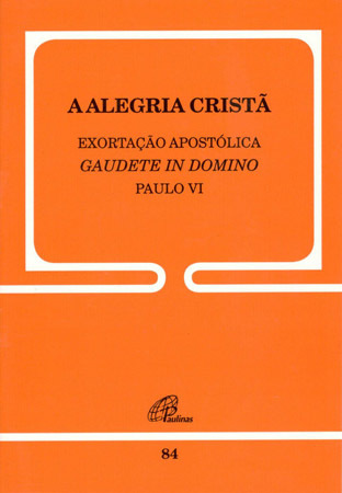 Exortação Apostólica Sobre A Alegria Cristã - 84