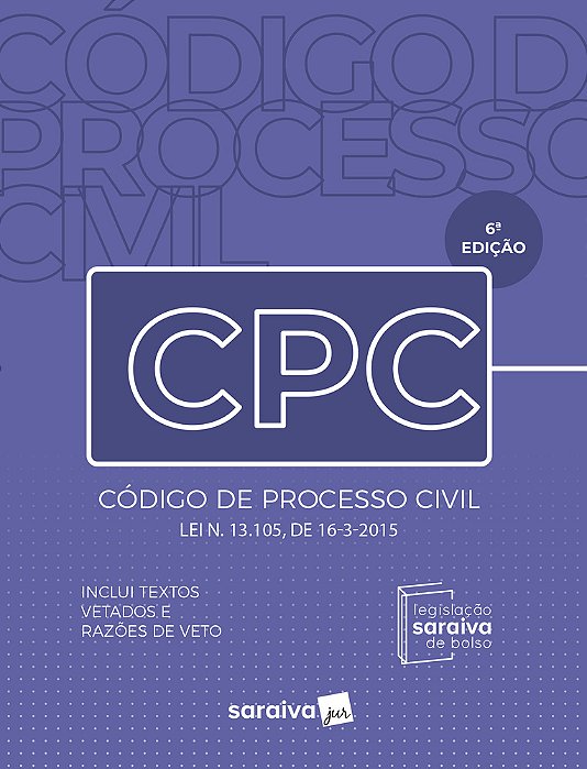 Código De Processo Civil Mini - Legislação Saraiva De Bolso - 6 Edição 2024
