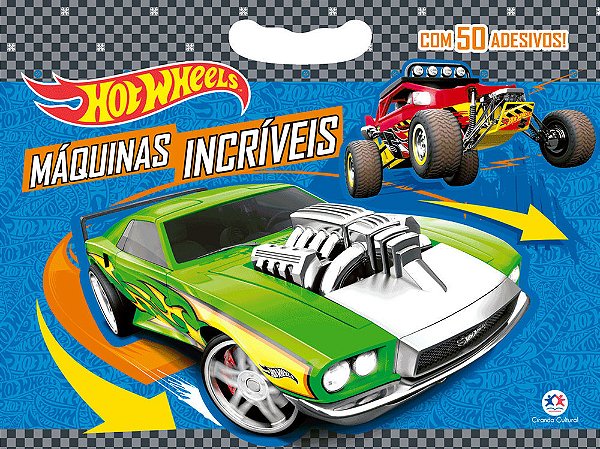 Hot Wheels - Máquinas Incríveis Com 50 Adesivos!