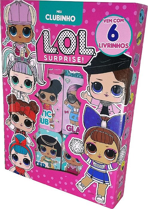 Lol Surprise Meu Clubinho Box Com 6 Livrinhos