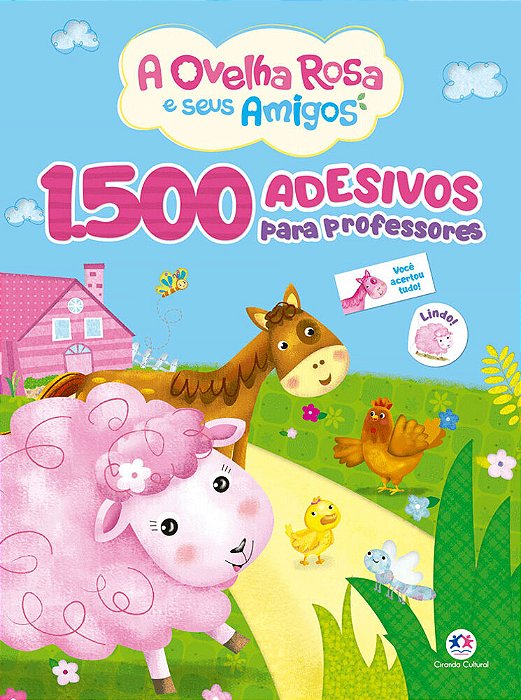 1500 Adesivos Para Professores - A Ovelha Rosa E Seus Amigos