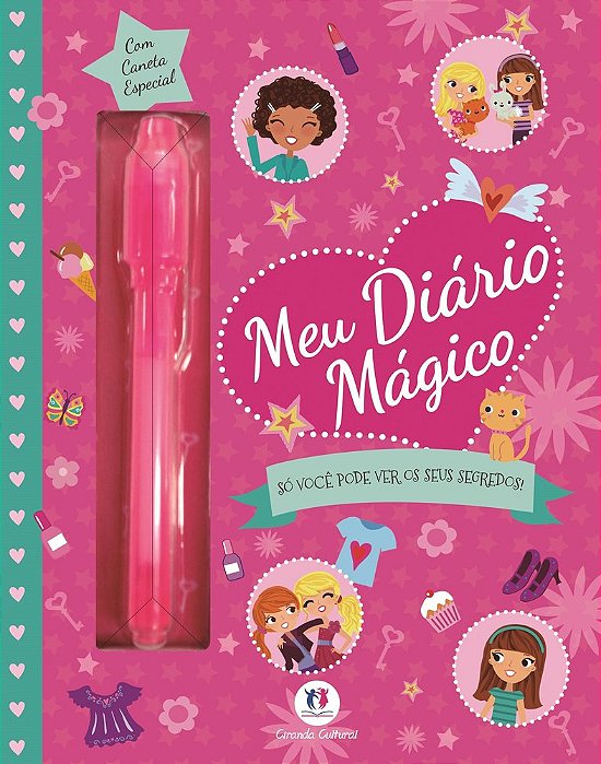 Meu Diário Mágico - Só Você Pode Ver Os Seus Segredos! - Diário Com Caneta
