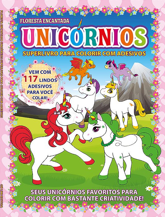 Floresta Encantada - Superlivro Para Colorir Adesivos