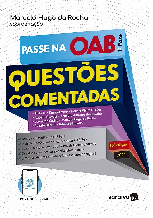 Passe Na Oab - 1ª Fase - Questões Comentadas - 15ª Edição 2024